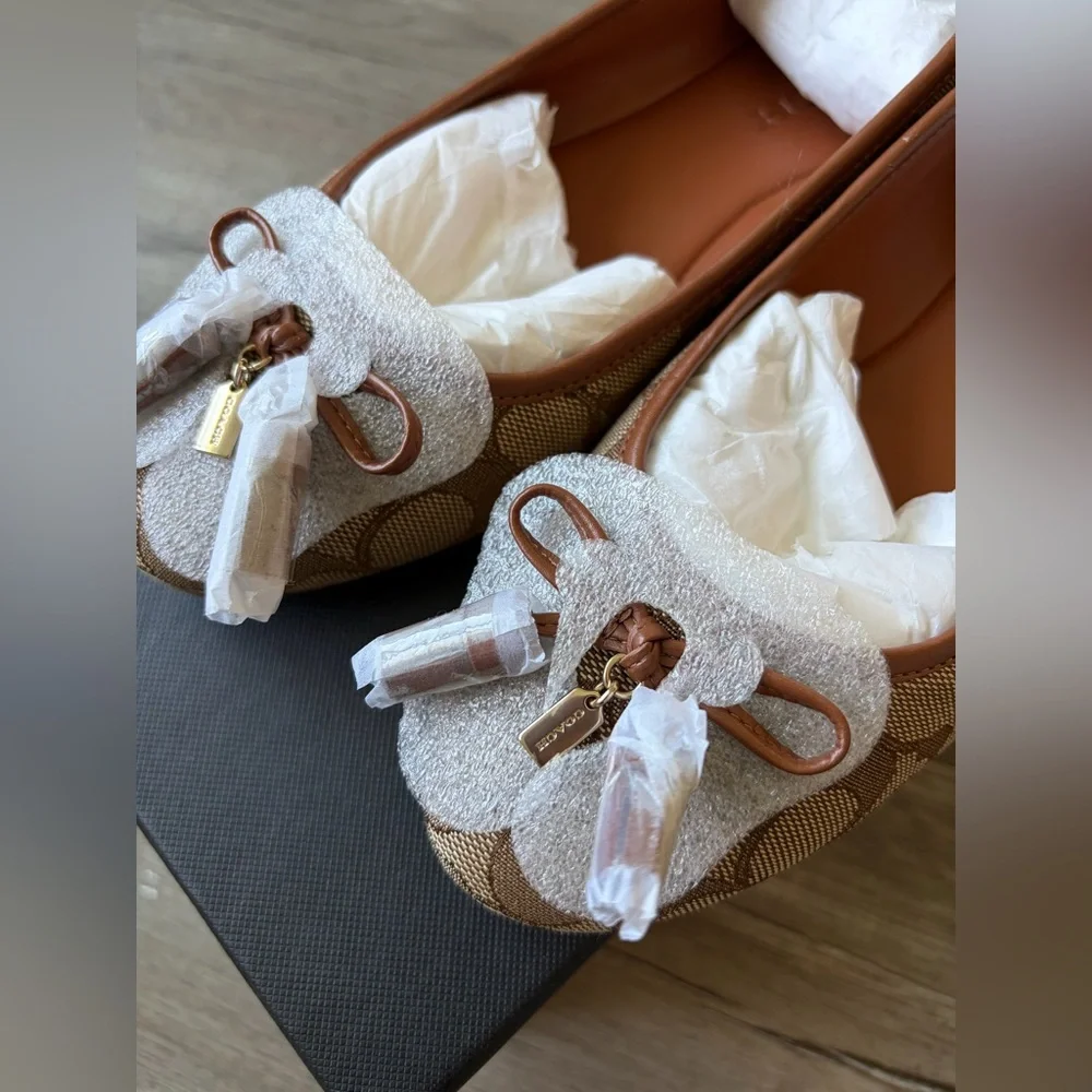 Coach Tan Signature Loafers - Picture 5 of 6